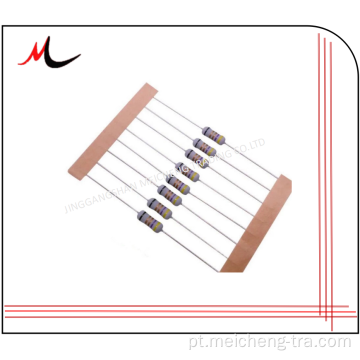 1W 0R68 Resistor através do pacote de gravação do tipo de orifício